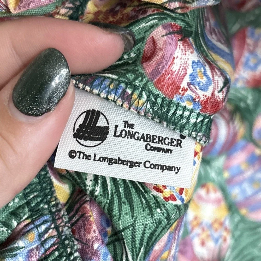 Longaberger Fabric Liner For Your 1998 Easter Basket 10